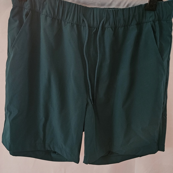 Teal Drawstring Shorts - Picture 1 of 4